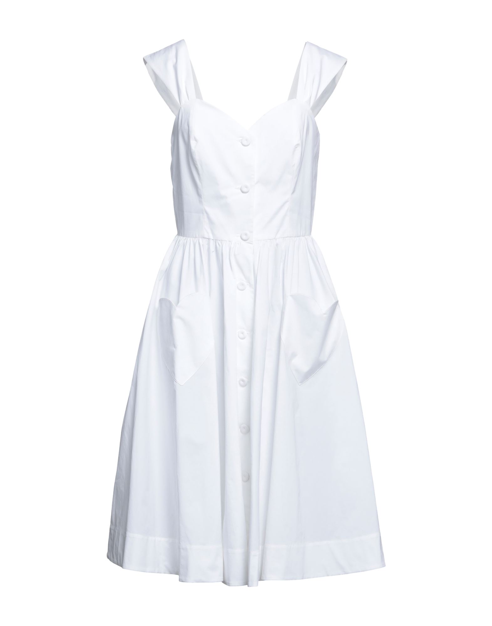 Moschino Midi Dresses In White
