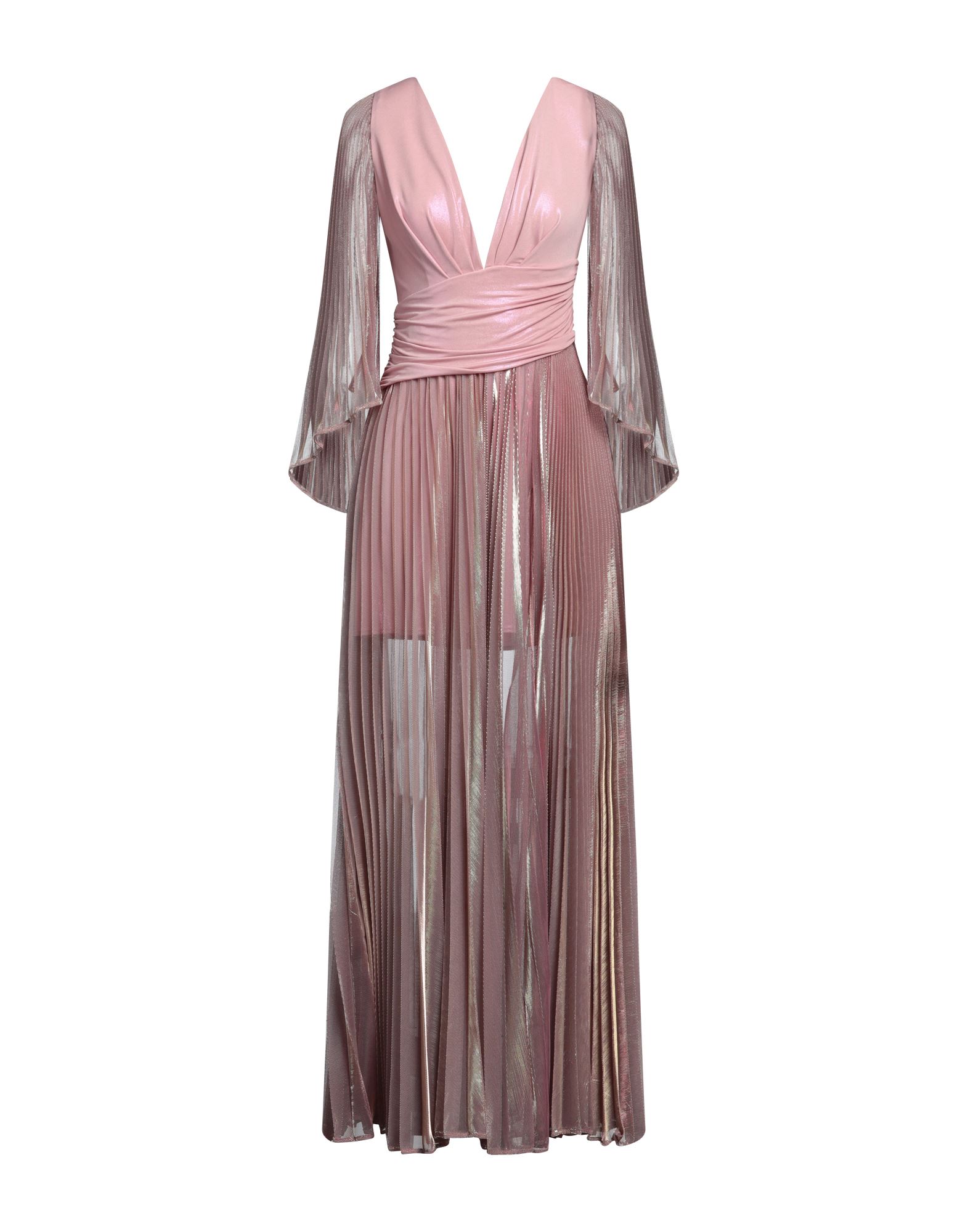 Babylon Long Dresses In Pastel Pink