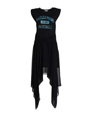 Gaelle Paris Gaëlle Paris Woman Midi Dress Black Size 6 Polyester, Cotton