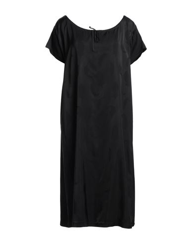 Shop Raf Simons Woman Midi Dress Black Size L Viscose, Polyamide