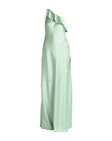 Access Fashion Woman Long Dress Light Green Size M Polyester, Elastane