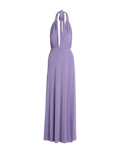District By Margherita Mazzei Woman Maxi Dress Light Purple Size 8 Viscose, Polyester, Polyamide, El