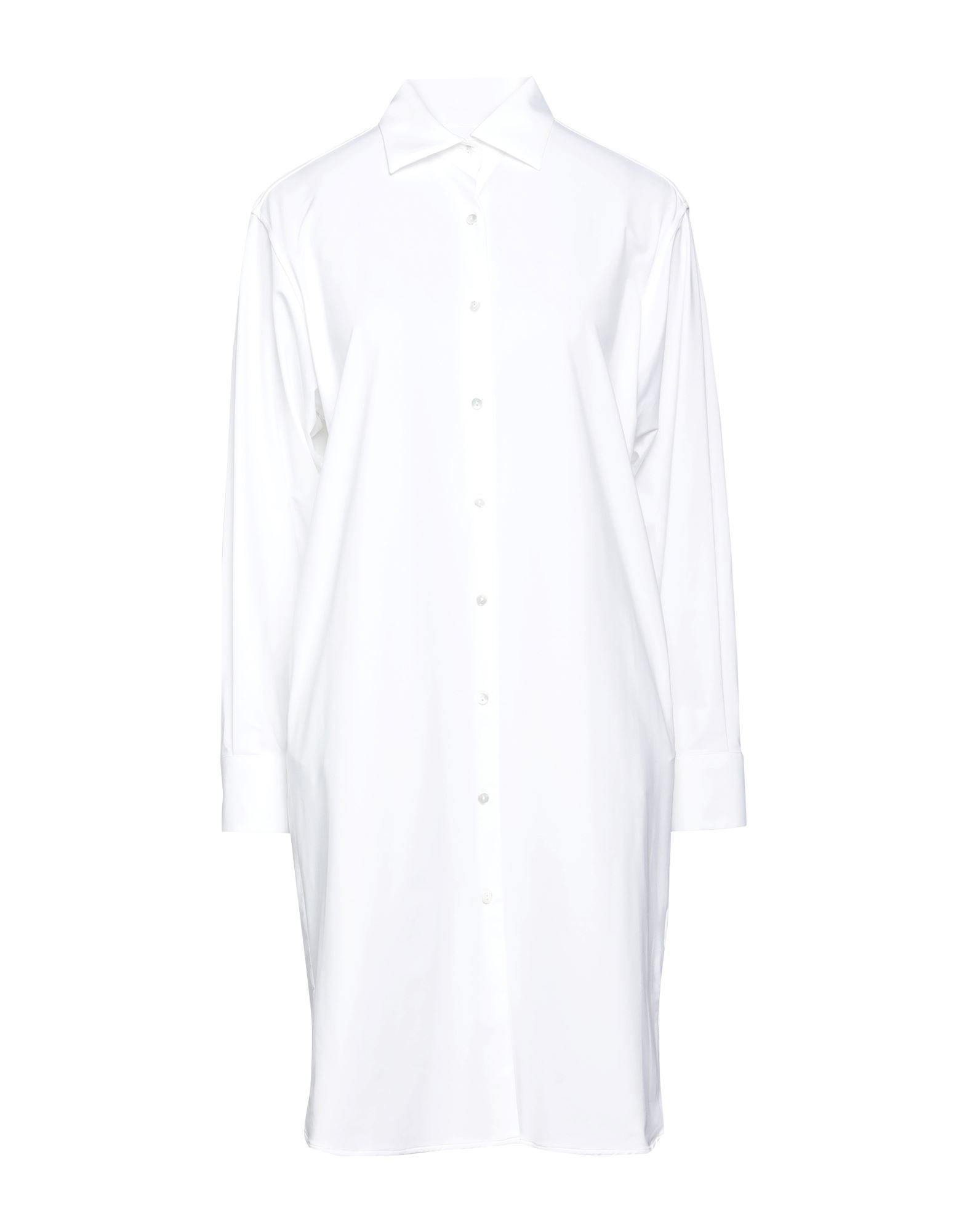 XACUS XACUS WOMAN SHORT DRESS WHITE SIZE 10 POLYAMIDE, ELASTANE