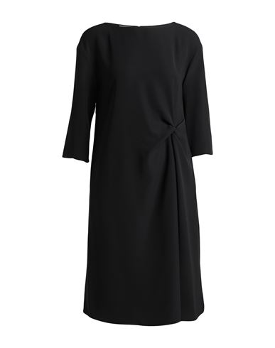 Emporio Armani Woman Midi Dress Black Size 6 Polyester