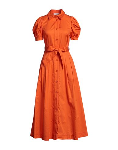 Kaos Woman Midi Dress Orange Size 4 Cotton