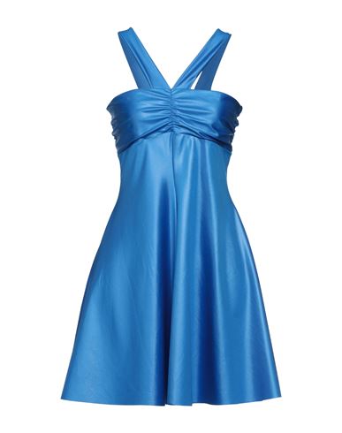Aniye By Woman Mini Dress Bright Blue Size 8 Polyamide, Elastane