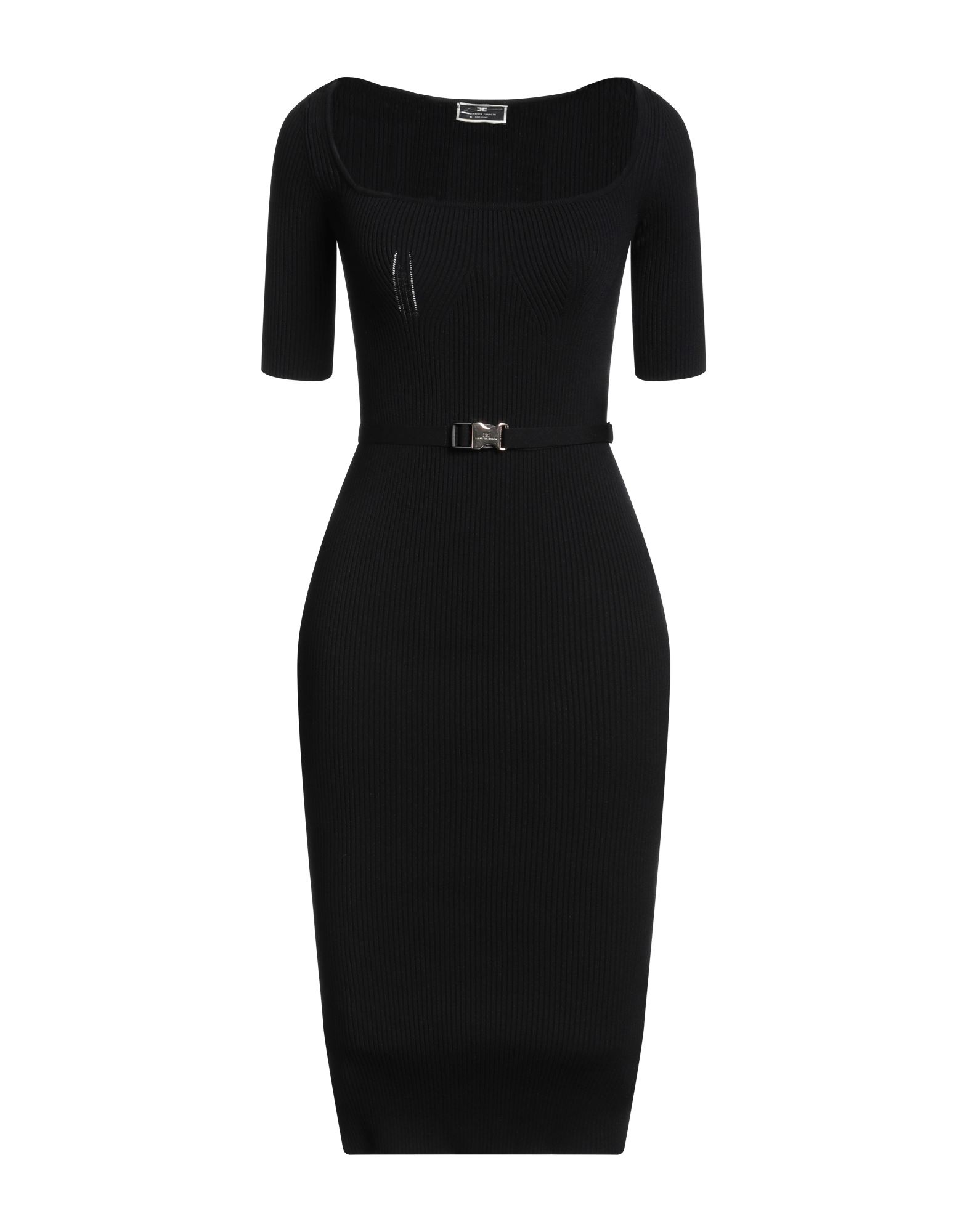 Elisabetta Franchi Midi Dresses In Black