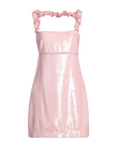 Ganni Woman Short Dress Pink Size 0 Recycled Polyester