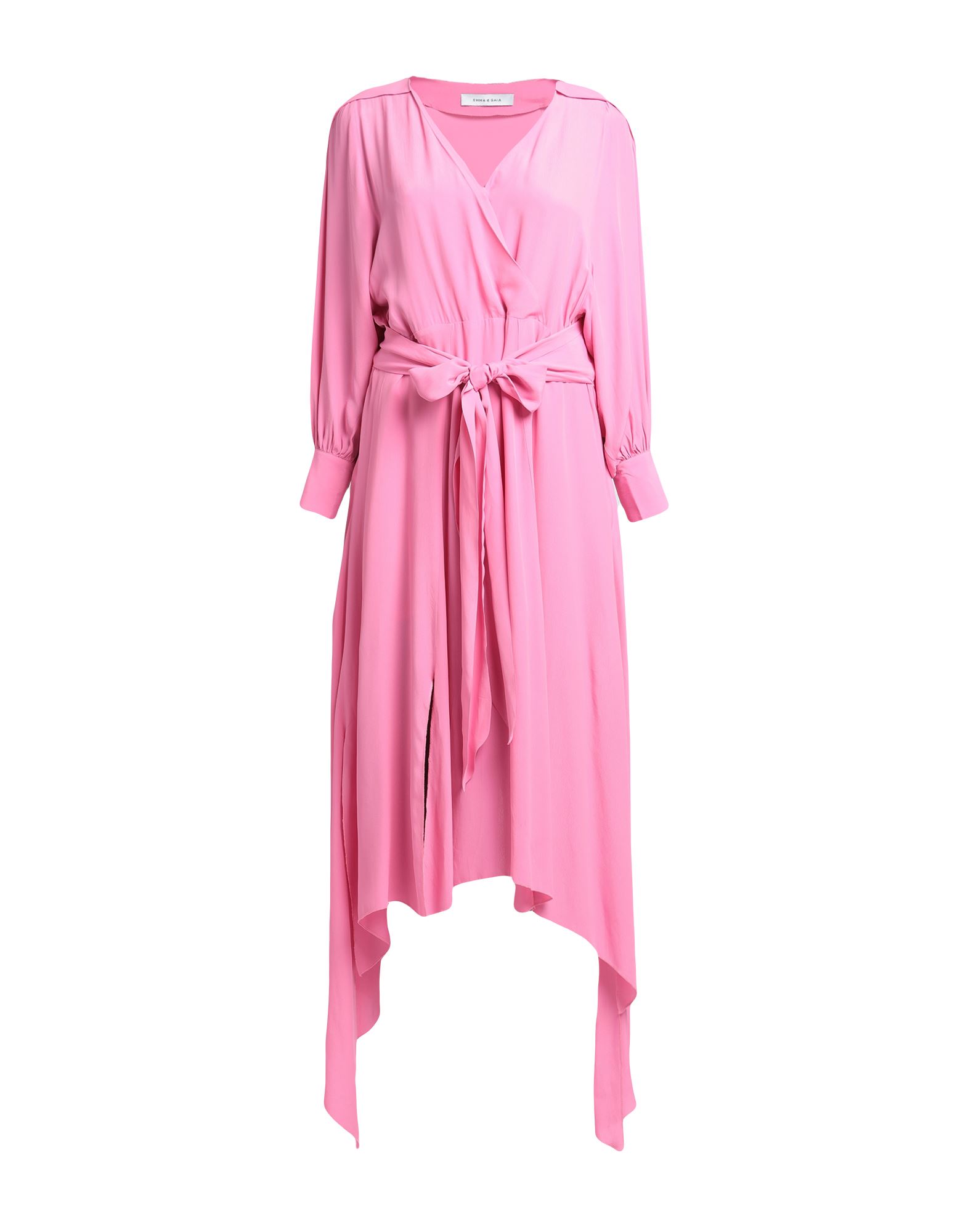 Emma & Gaia Woman Midi Dress Pink Size 4 Acetate, Viscose