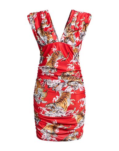 Aniye By Woman Mini Dress Red Size 8 Polyester, Elastane