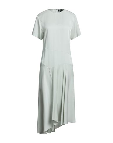 Theory Woman Midi Dress Sage Green Size 2 Silk | ModeSens