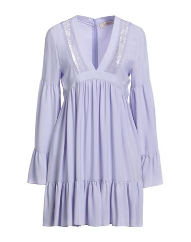 Jucca Woman Mini Dress Lilac Size 4 Acetate, Silk In Purple