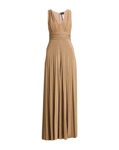 Liu •jo Woman Jumpsuit Gold Size 10 Viscose, Polyester, Polyamide, Elastane In Neutral