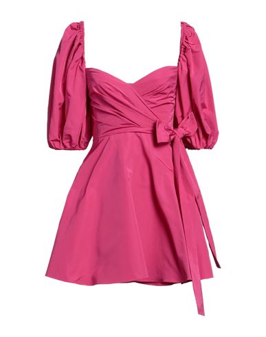 Valentino Garavani Woman Mini Dress Fuchsia Size 2 Cotton, Polyester In Pink