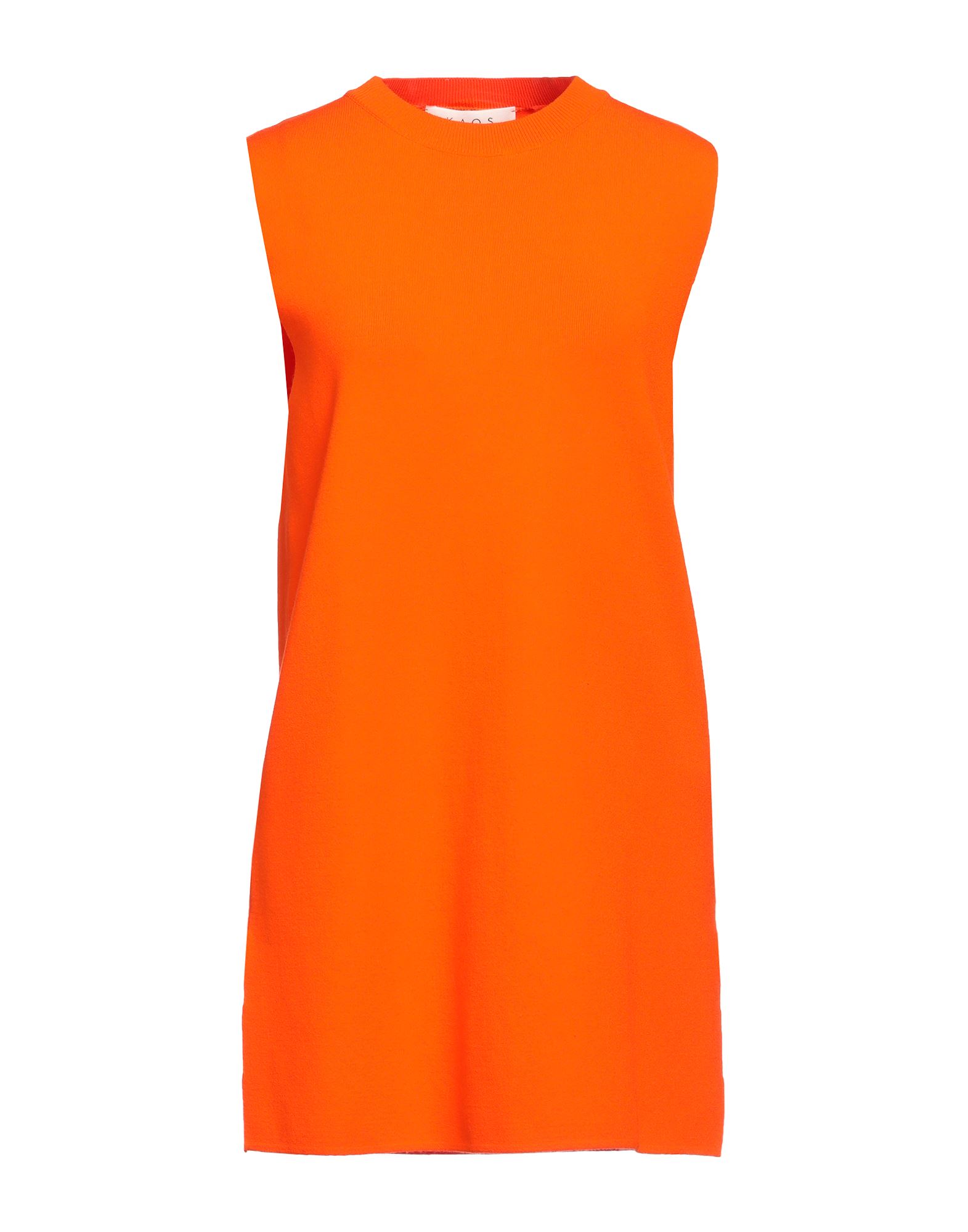 Kaos Short Dresses In Orange
