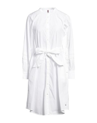 Tommy Hilfiger Woman Short Dress White Size 2 Organic Cotton