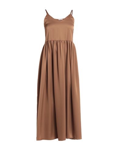 Kartika Woman Long Dress Brown Size 4 Polyester