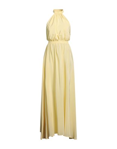 Federica Tosi Woman Long Dress Yellow Size 4 Silk