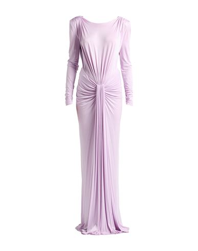 Elisabetta Franchi Woman Maxi Dress Lilac Size 8 Cupro, Elastane In Purple
