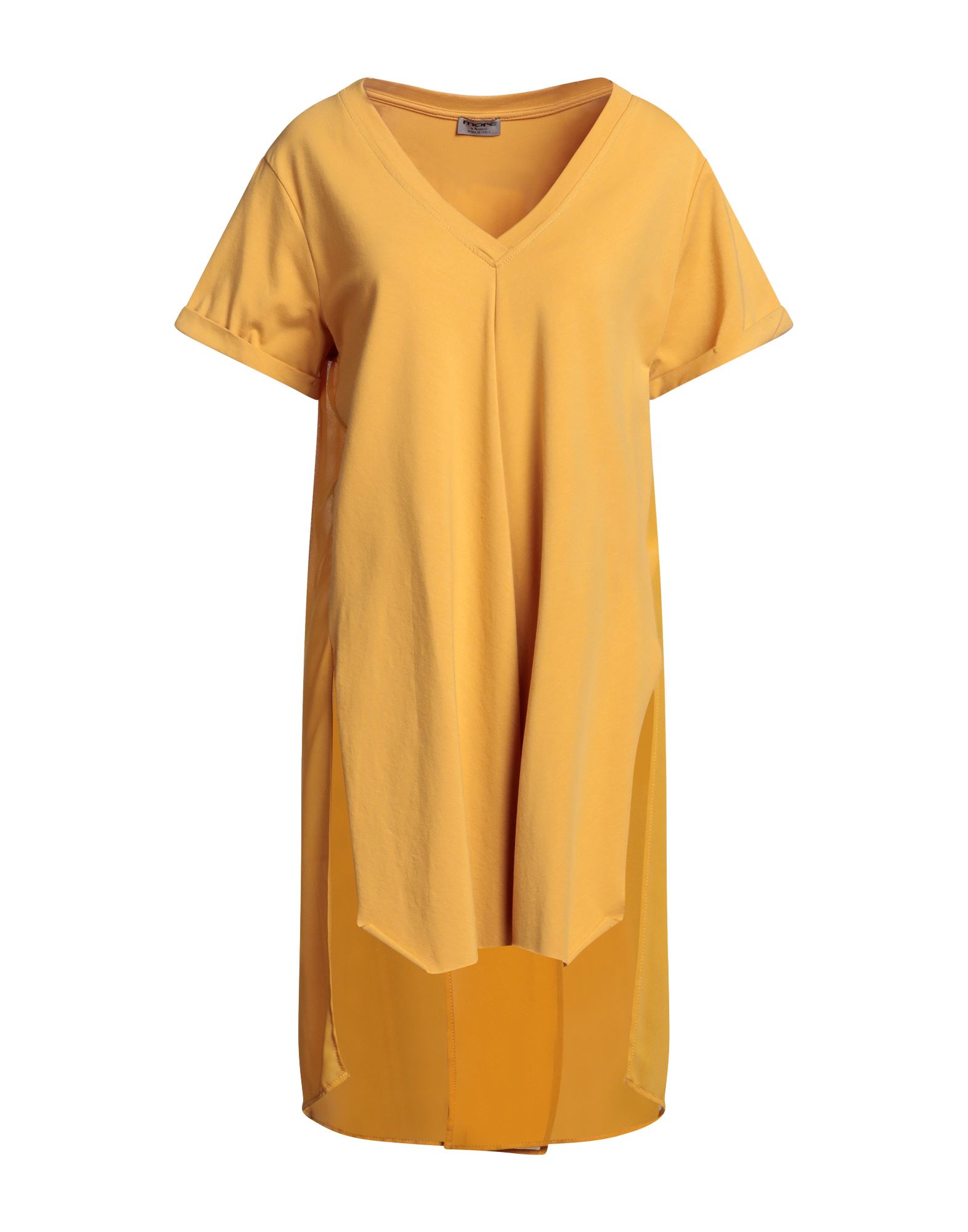 More By Siste's Woman T-shirt Ocher Size Xs Polyester, Cotton, Elastane In Yellow