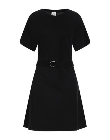 Attic And Barn Woman Short Dress Black Size Xl Cotton