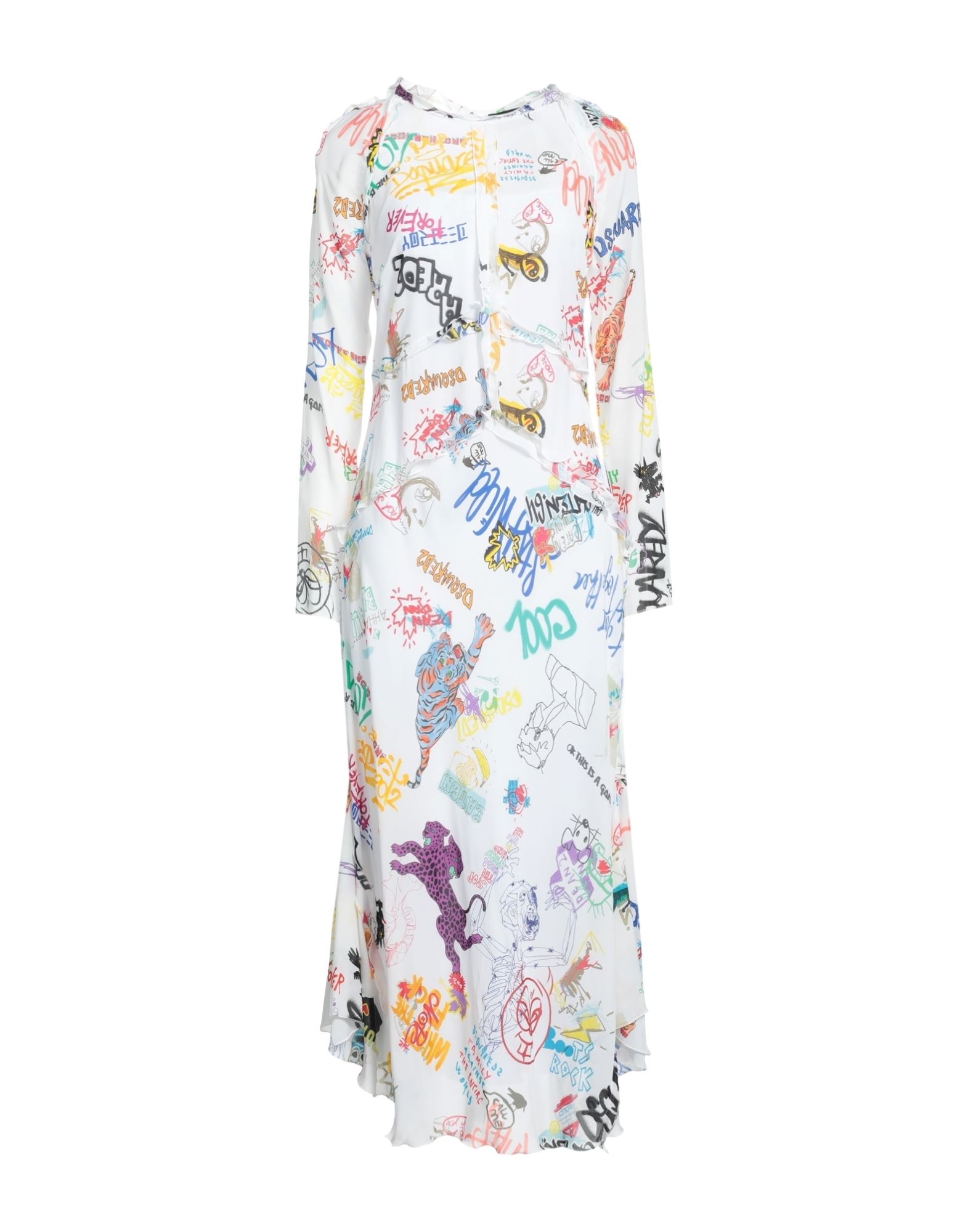 Dsquared2 Midi Dresses In White