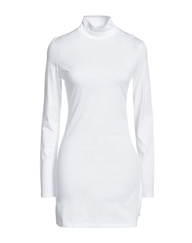 Theory Woman Short Dress White Size L Pima Cotton