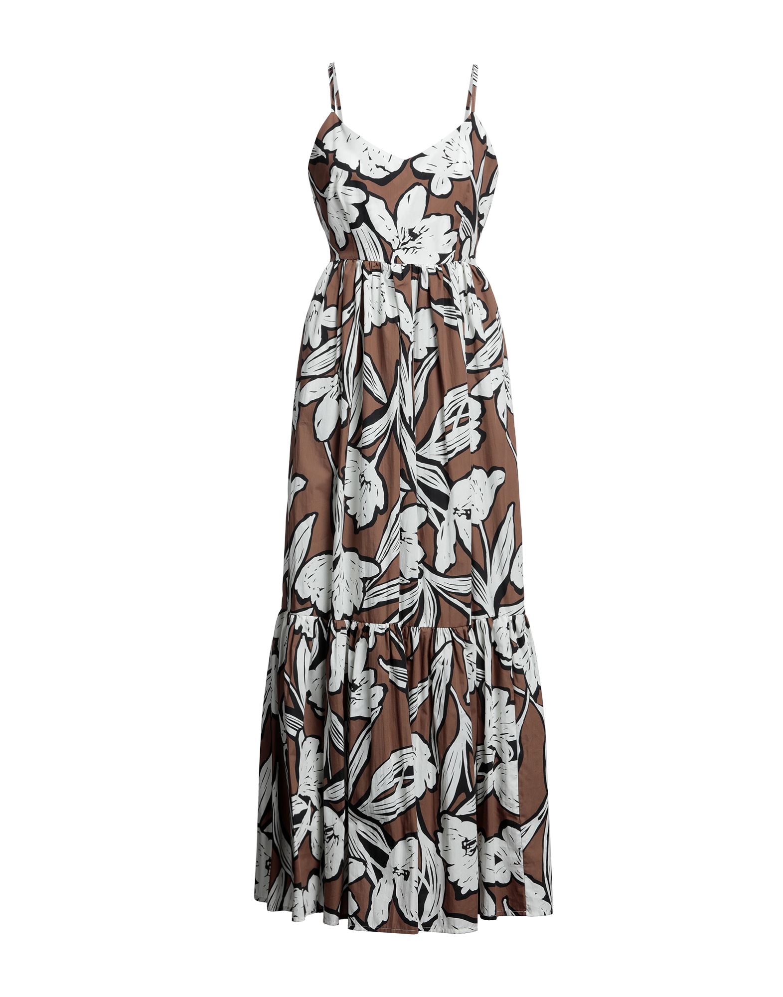 Laviepure Maison Long Dresses In Brown