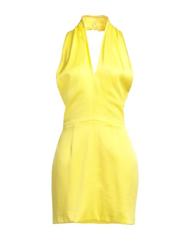 Maria Vittoria Paolillo Mvp Woman Mini Dress Yellow Size 4 Acrylic, Viscose, Polyester