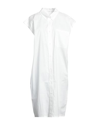American Vintage Woman Midi Dress White Size M/l Cotton