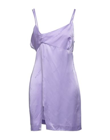Gcds Woman Mini Dress Lilac Size Xl Acetate, Viscose In Purple