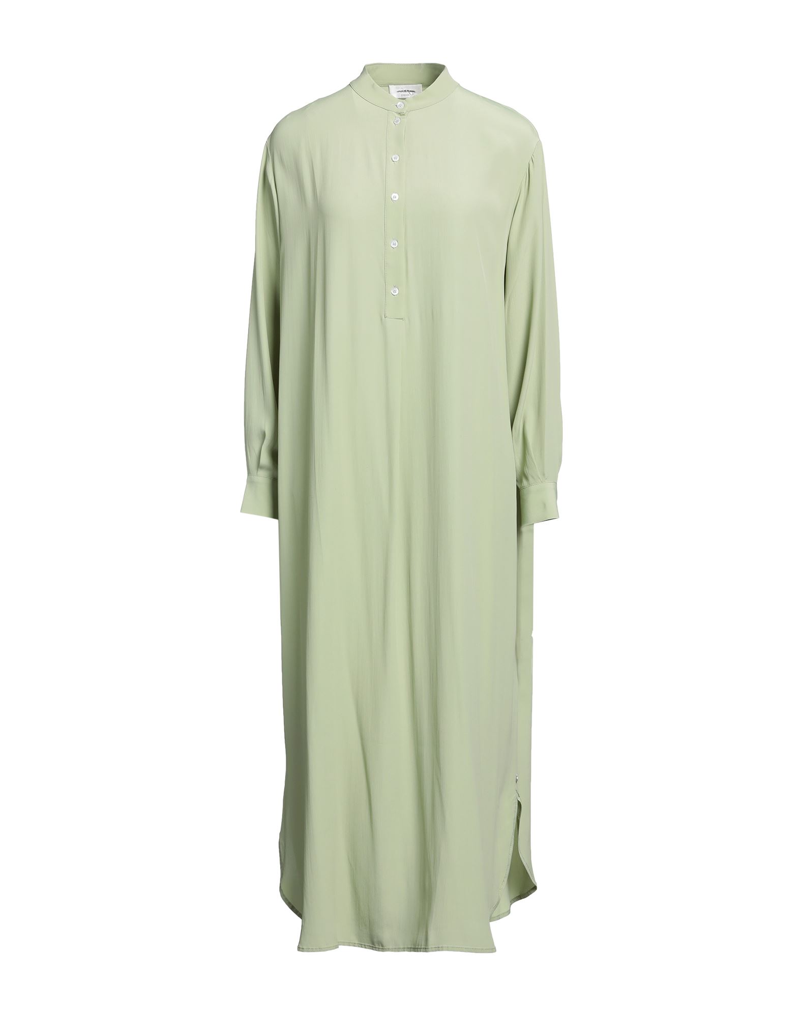 Ottod'ame Woman Midi Dress Sage Green Size 4 Acetate, Silk