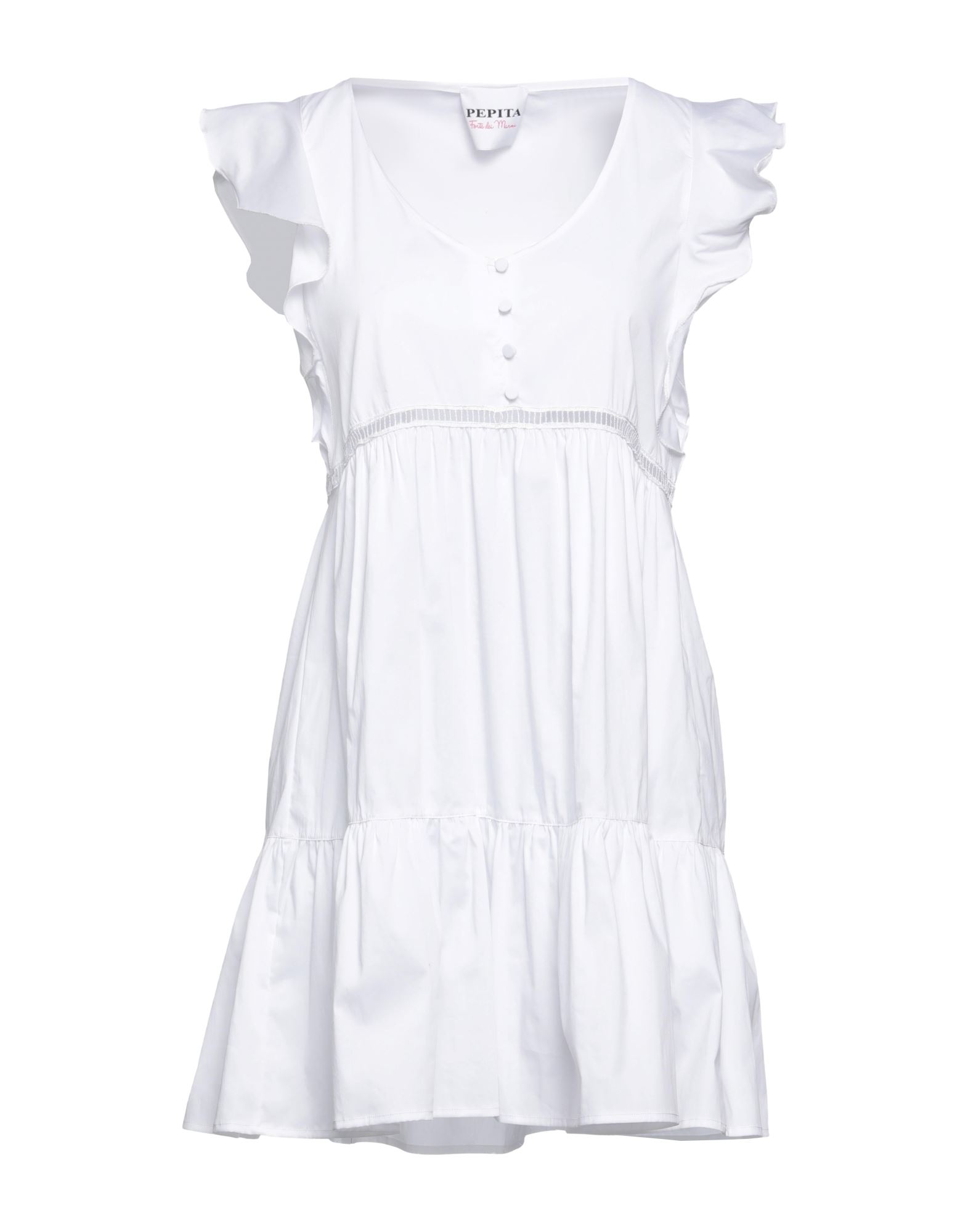 Pepita Short Dresses In White