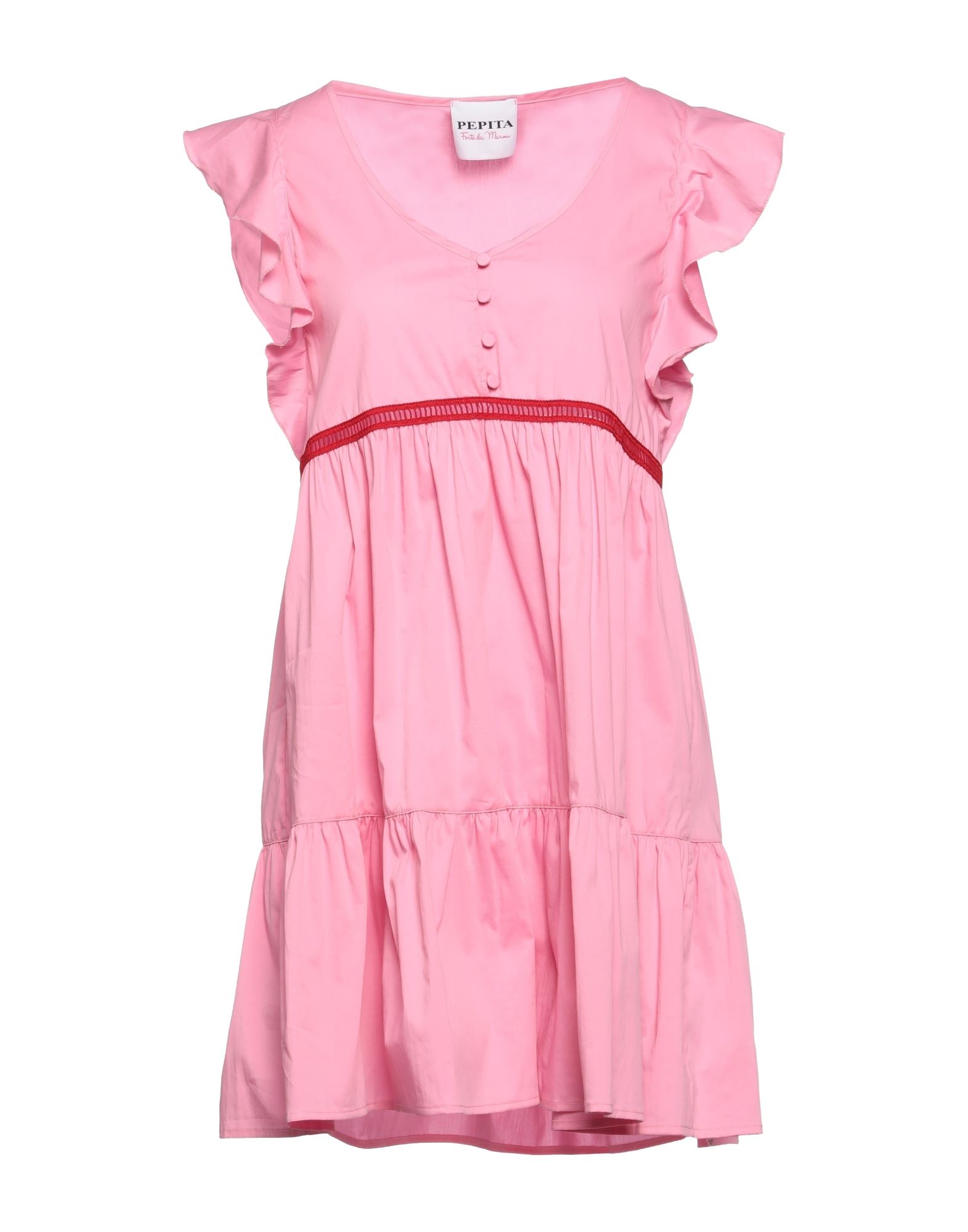 Pepita Short Dresses In Pink