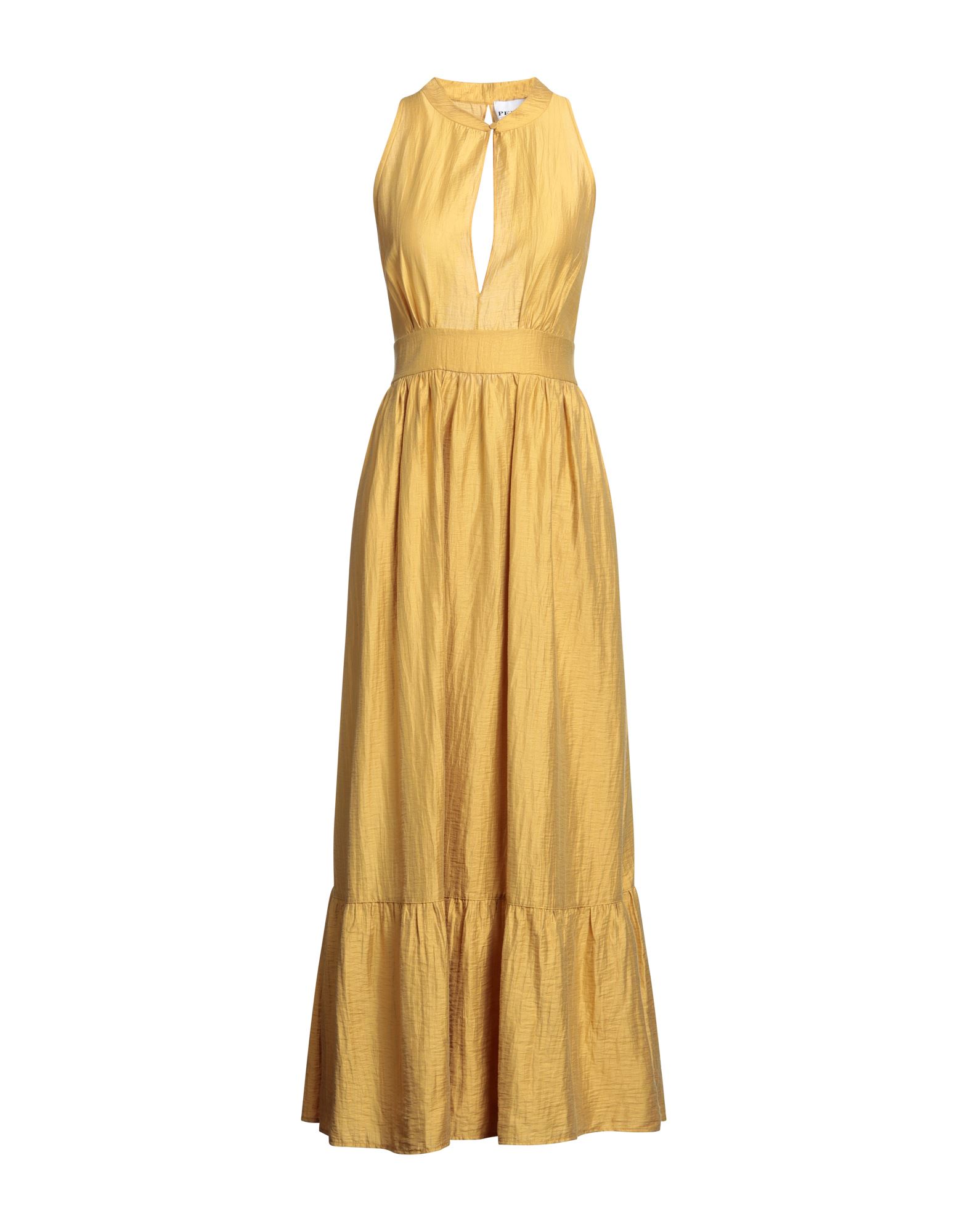 Pepita Long Dresses In Yellow