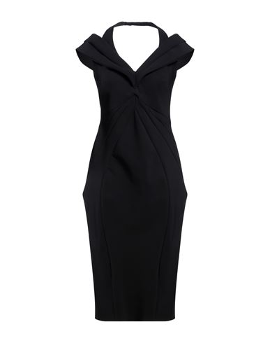 Chiara Boni La Petite Robe Woman Midi Dress Black Size 8 Polyester, Polyamide, Elastane