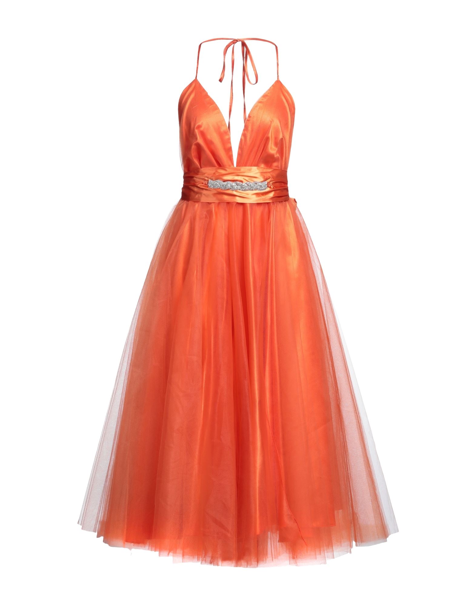 Twenty Four Haitch Midi Dresses In Orange