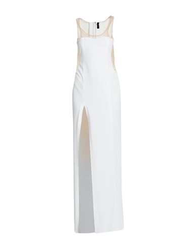 Les Bourdelles Des Garçons Woman Maxi Dress White Size 8 Polyurethane, Elastane