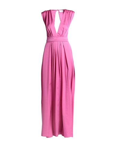 Nenette Woman Long Dress Fuchsia Size 4 Polyester In Pink