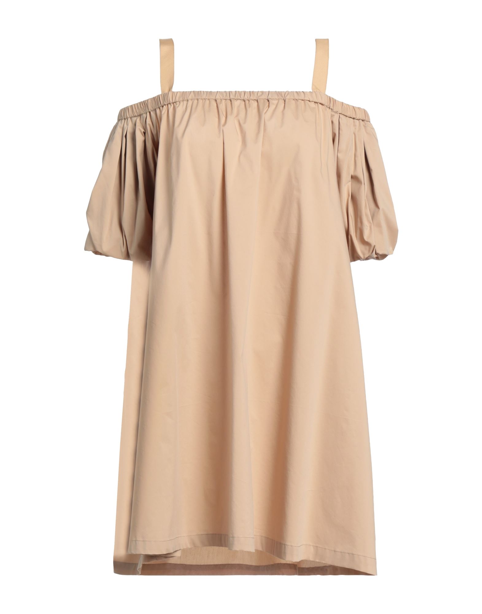 Emma & Gaia Woman Short Dress Beige Size 8 Cotton, Polyamide, Elastane