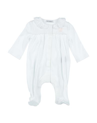 Shop Dolce & Gabbana Newborn Girl Baby Jumpsuits & Overalls White Size 3 Cotton