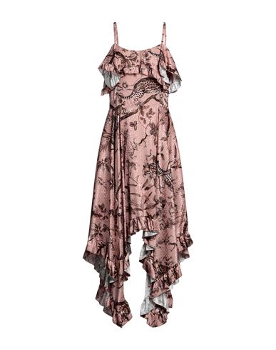 Odi Et Amo Woman Midi Dress Light Brown Size 6 Polyester, Elastane In Beige