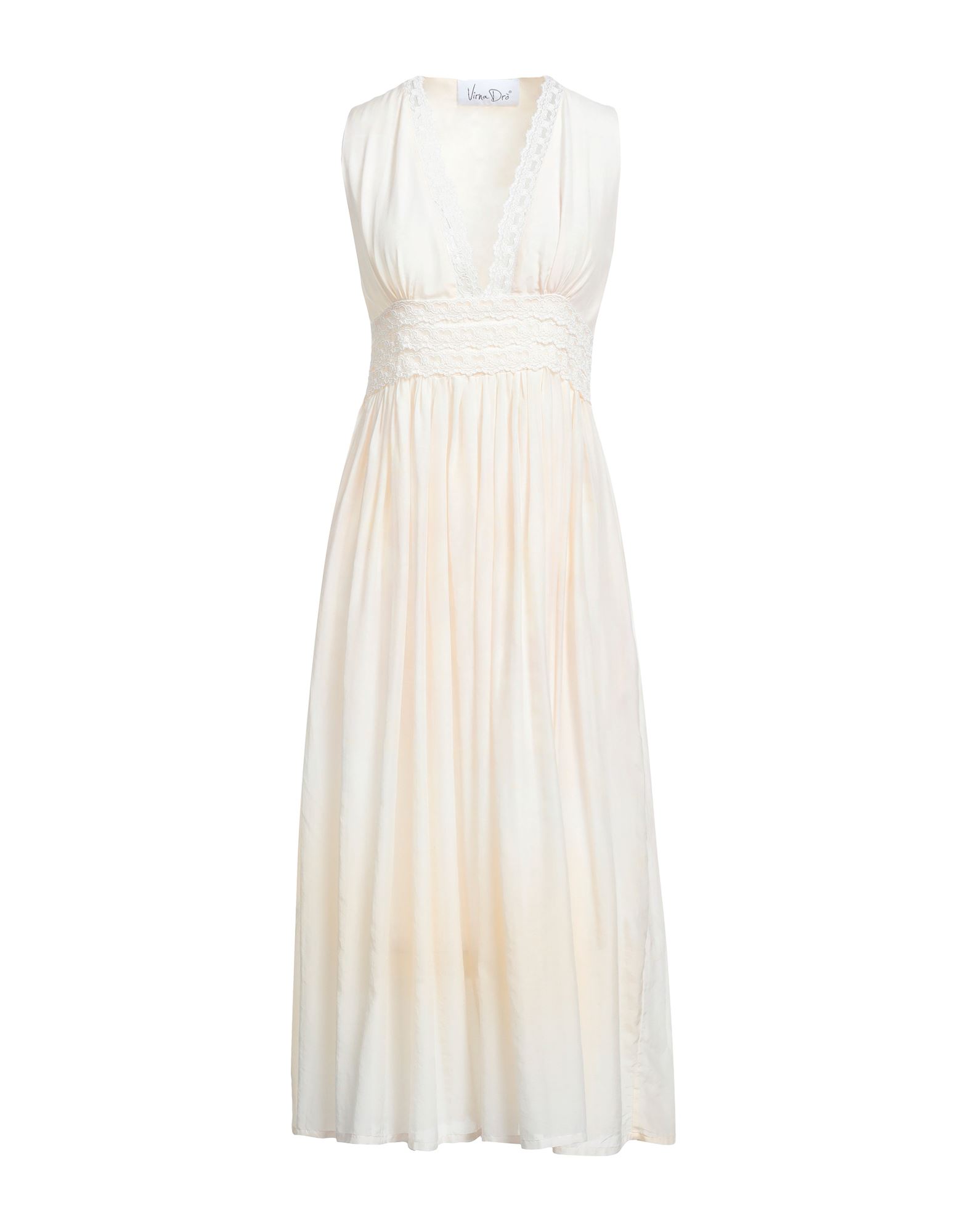 Virna Drò® Midi Dresses In White