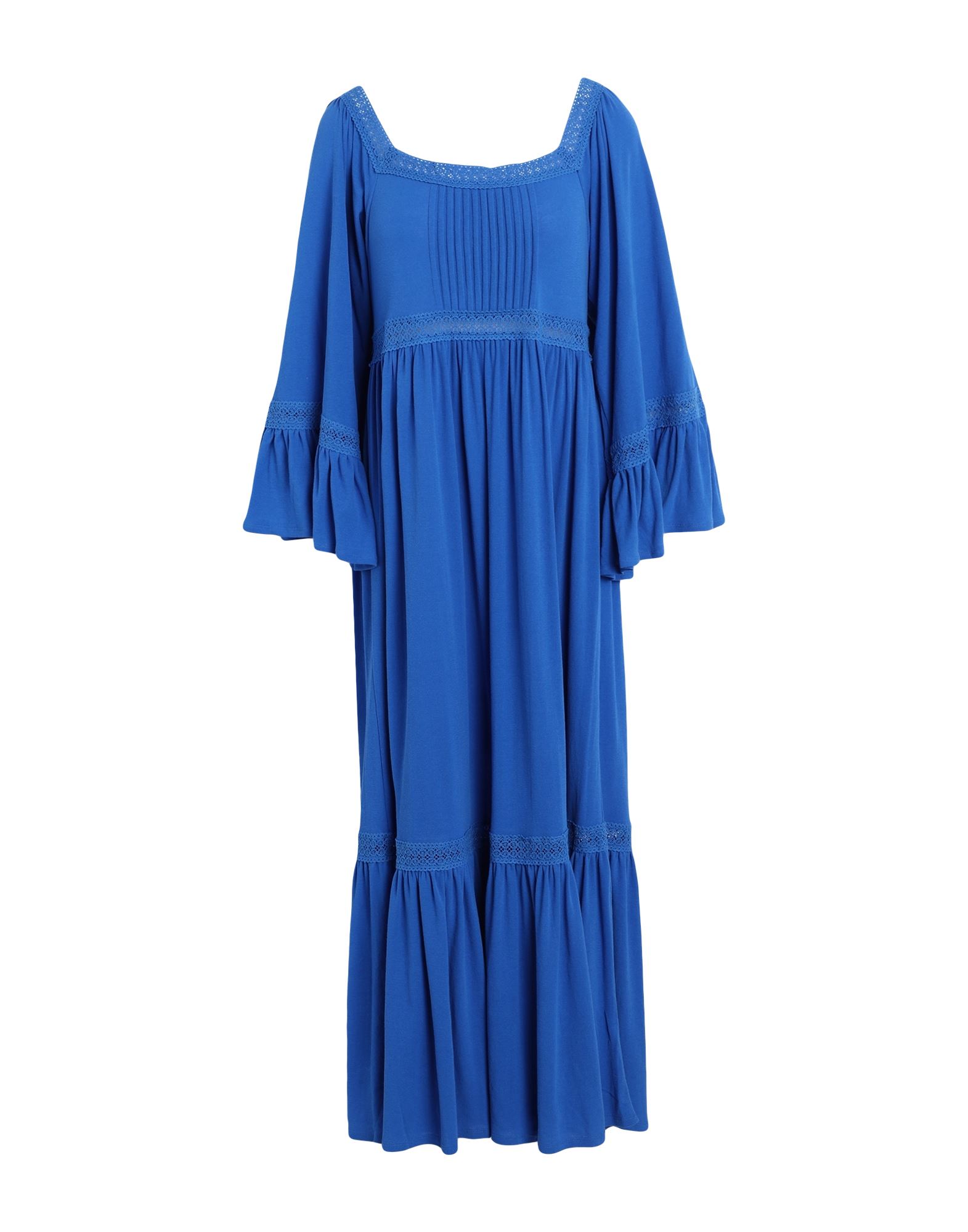 See By Chloé Embroidered Midi Dress In Blue