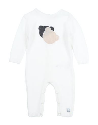 Bebebo' Newborn Boy Baby Jumpsuits & Overalls Ivory Size 0 Viscose, Polyamide, Wool In White