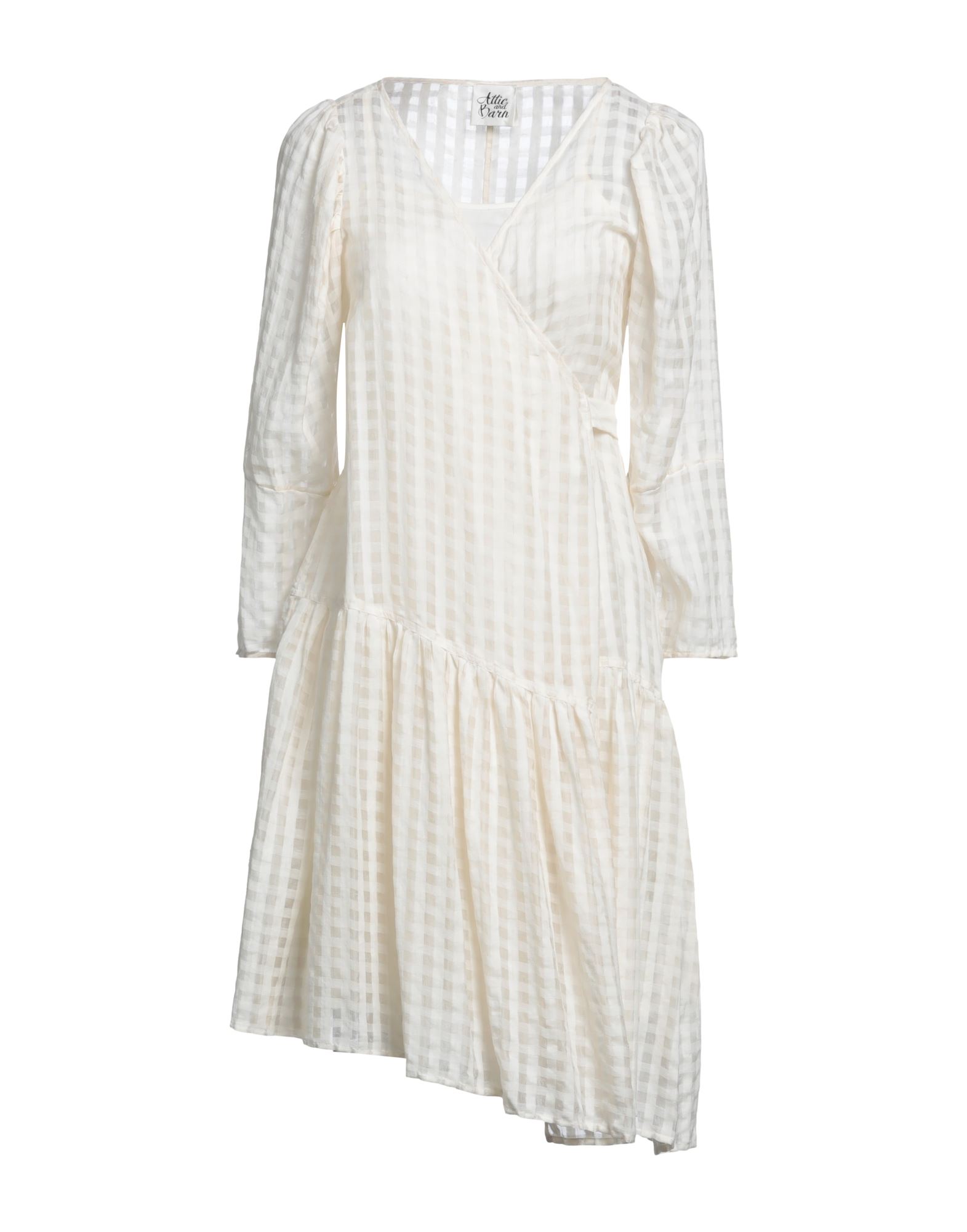 Attic And Barn Short Dresses In White