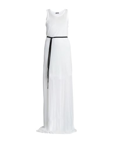 Ann Demeulemeester Woman Long Dress Ivory Size 10 Cotton In White