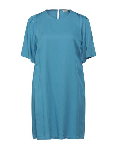 H2o Italia Woman Short Dress Pastel Blue Size M Lyocell