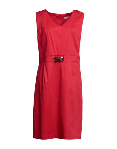 Lola Sandro Ferrone Woman Midi Dress Red Size Xl Cotton, Elastane