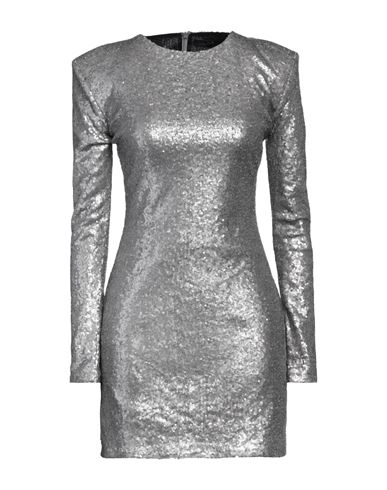 Øud. Paris Woman Mini Dress Silver Size S Polyester